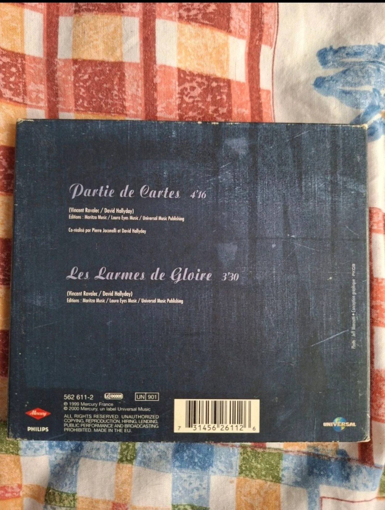 CD com 2 faixas Johnny Hallyday – photo 2